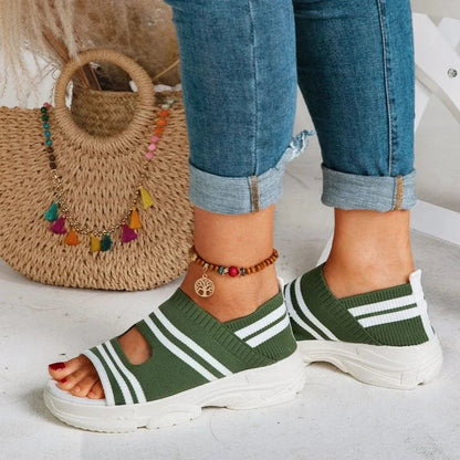 ZAVA Stride | Lichtgewicht sneaker-sandalen met stijlvolle strepen