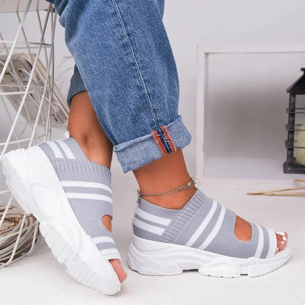 ZAVA Stride | Lichtgewicht sneaker-sandalen met stijlvolle strepen