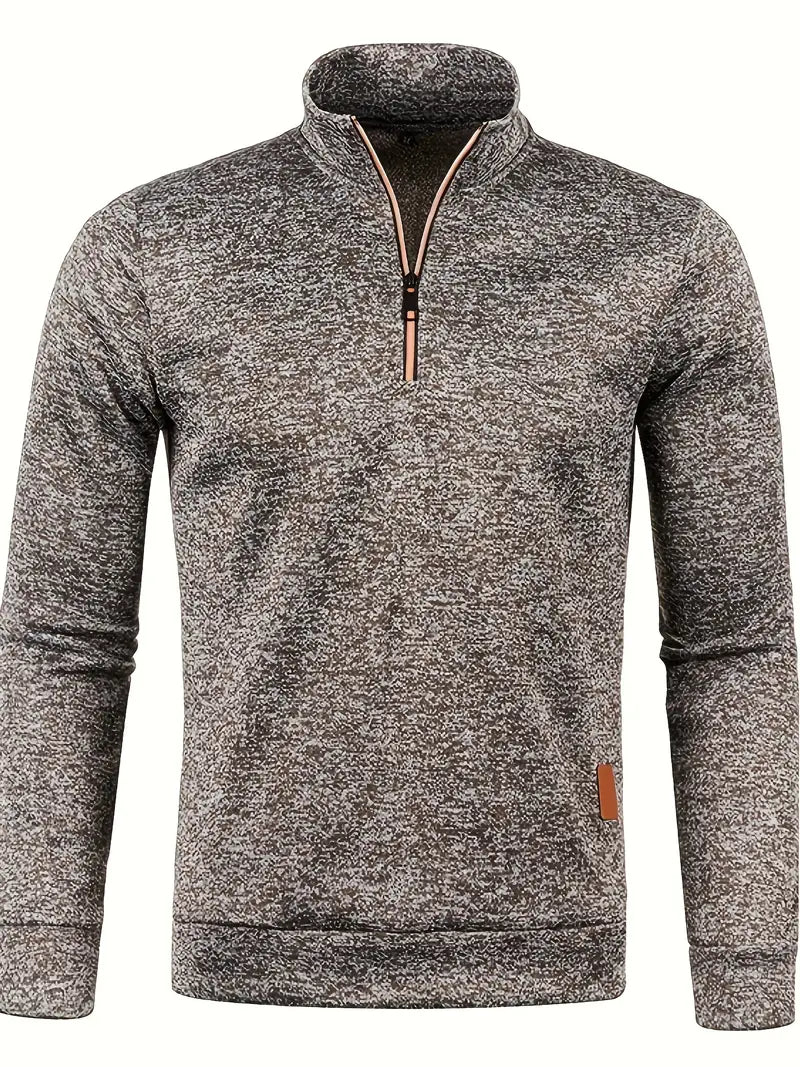 Walter | Half-zip trui met strak minimalistisch design