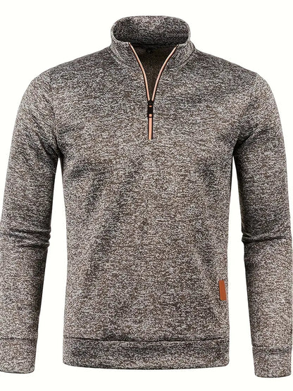 Walter | Half-zip trui met strak minimalistisch design