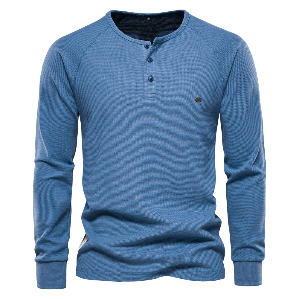 Hyro | Heren waffle knit met lange mouwen