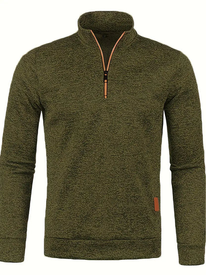 Walter | Half-zip trui met strak minimalistisch design