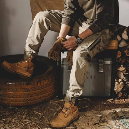 Heren tactical cargo broek met ritszakken