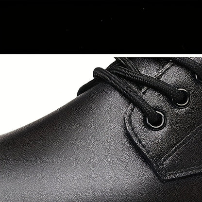 Sam | Heren leren schoen met veters en dikke zool