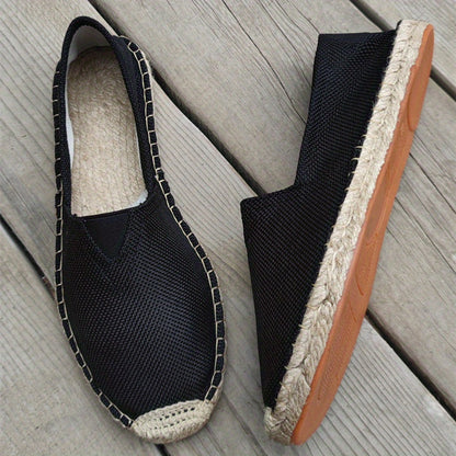 Espradilles Loafers | Heren canvas instapschoenen