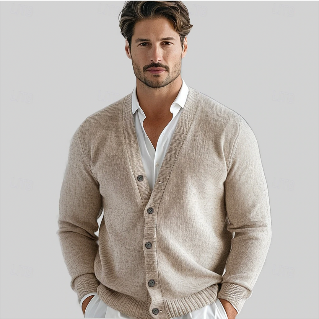 Liam | Gebreid vest met knoopsluiting voor heren