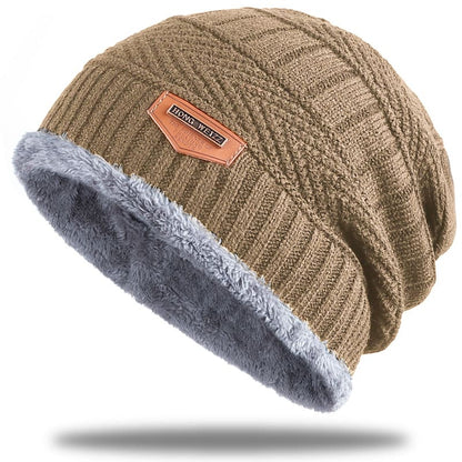Gebreide Beanie | Unisex warme katoenen muts met warme binnenvoering