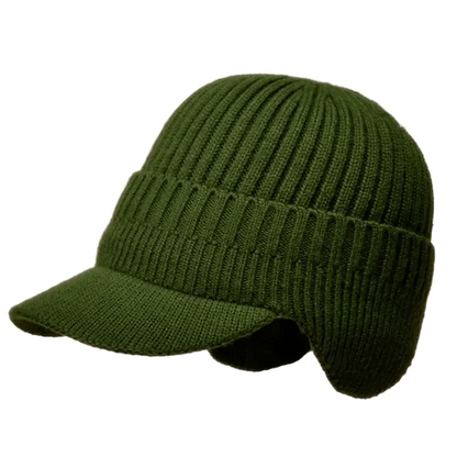 Rib Cap | Unisex gebreide muts met warme oorbescherming