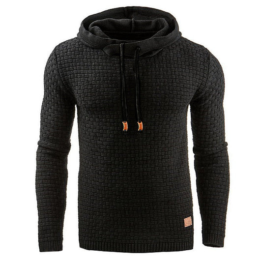 Richard | Heren hoodie met waffle structuur